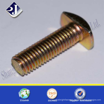 ASME B 18.5 Tornillo galvanizado amarillo galvanizado